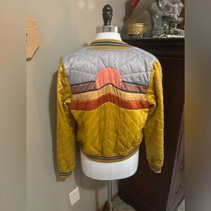 Classic Rock Couture Satin Bomber Jacket| sz S